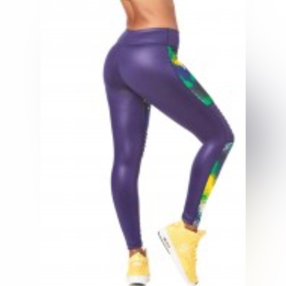 Zumba Wear Womens Night Sky Must Move Ankle Leggings Size XS - Picture 3 of 10